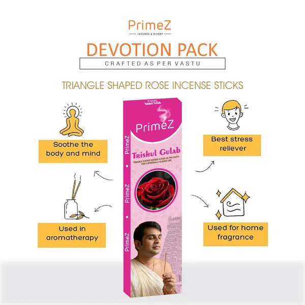 PrimeZ_Trishul_Gulab_Rose_Incense_Sticks__Vastu-Compliant_Triangle_Agarbatti_for_Home_Fragrance,_Meditation_&_Spiritual_Peace