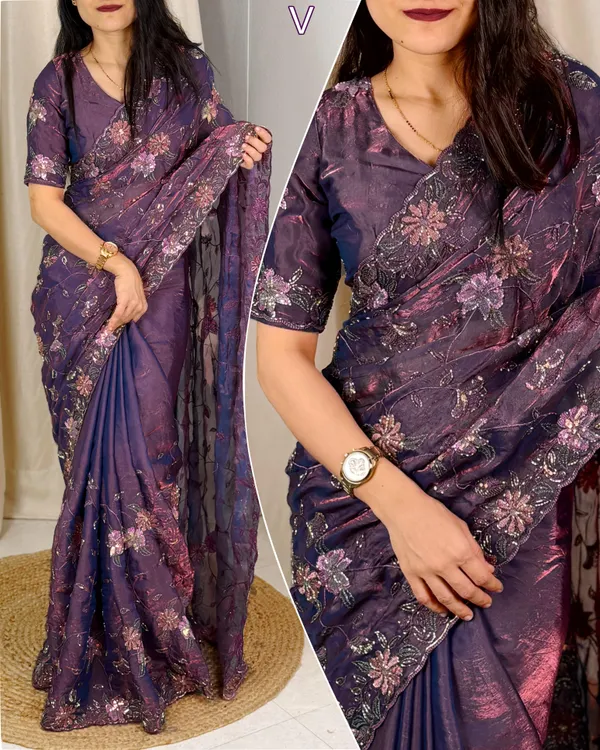 Purple_Fandy_Silk_Saree_For_Women