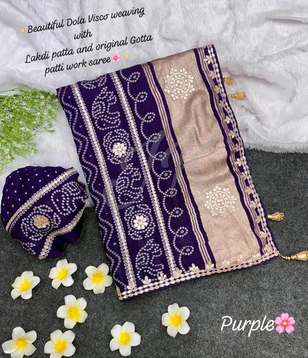 Violet_Viscose_Satin_Silk_Saree_For_Women