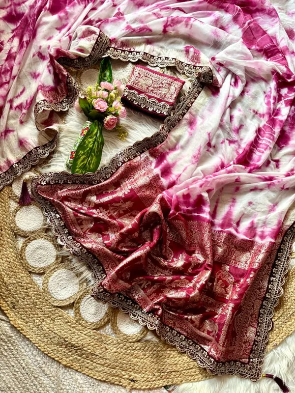 Pink_Pure_Viscose_Prism_Hand_Dying_Saree_For_Women