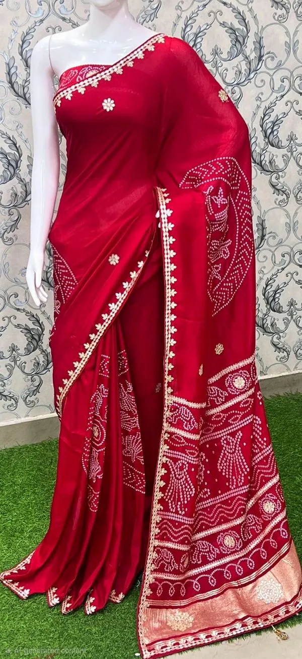 Red_Viscose_Satin_Silk_Saree_For_Women