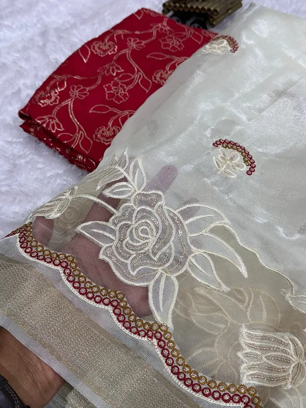 White_Tissue_Silk_Saree_For_Women