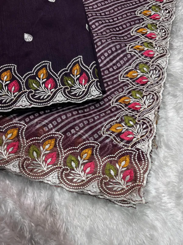 Purple_Cotton_Satin_Saree_For_Women