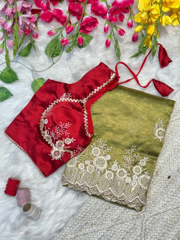 Green_Tissue_Organza_Saree_For_Women