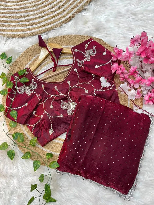 Purple_Fandy_Satin_Silk_Saree_For_Women