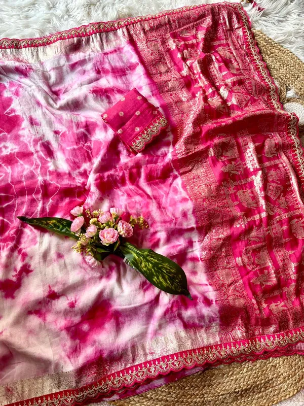 Pink_Pure_Viscose_Prism_Hand_Dying_Saree_For_Women