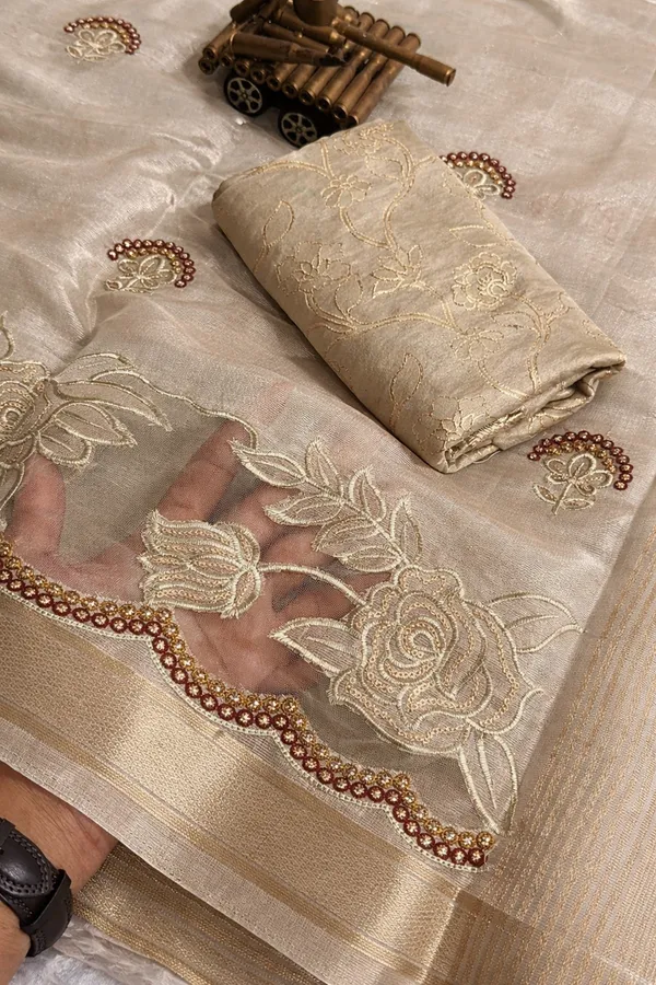 Beige_Tissue_Silk_Saree_For_Women