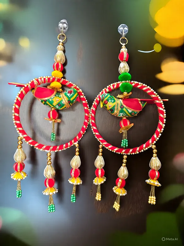 Red_Parrot_Hanging_For_Home_Decoration