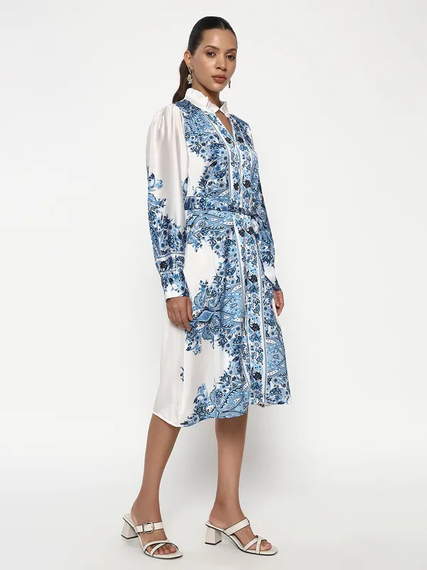 Blue_Cotton_Premium_and_Elegant_Azure_Bloom_Dress_For_Women