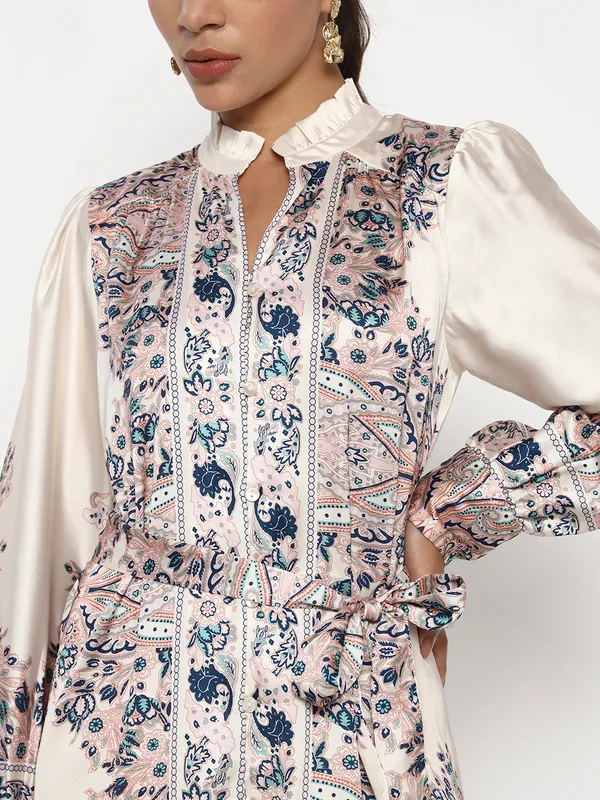 White_Cotton_Premium_and_Elegant_Vintage_Paisley_Print_Midi_Dress_For_Women