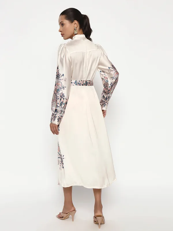 White_Cotton_Premium_and_Elegant_Vintage_Paisley_Print_Midi_Dress_For_Women