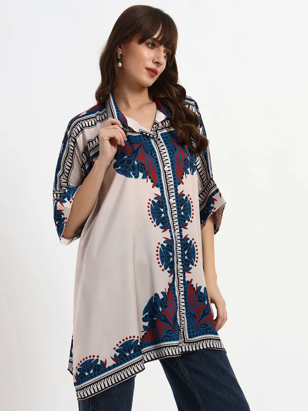 Multicolor_Cotton_Premium_and_Elegant_Boho_Chic_Printed_Kaftan_Shirt_Top_For_Women