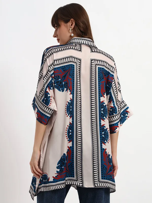 Multicolor_Cotton_Premium_and_Elegant_Boho_Chic_Printed_Kaftan_Shirt_Top_For_Women