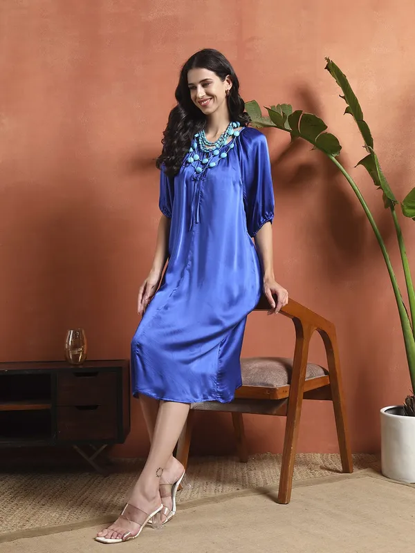 Blue_Cotton_Premium_and_Elegant_Sapphire_Breeze_Relaxed_Fit_Dress_For_Women