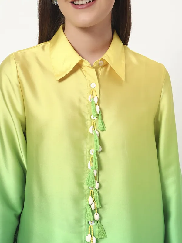 Green_Cotton_Premium_and_Elegant_Sunset_Ombre_Shirt_For_Women