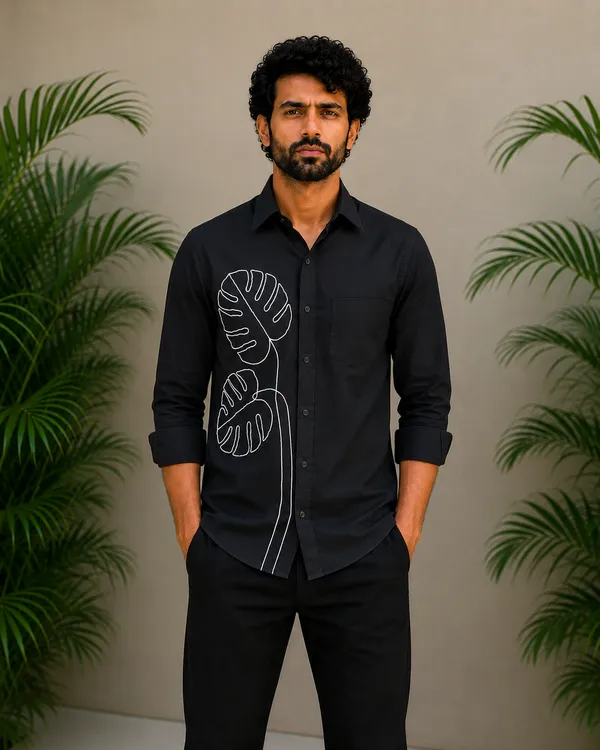 Men’s_Black_Embroidered_Full-Sleeve_Shirt
