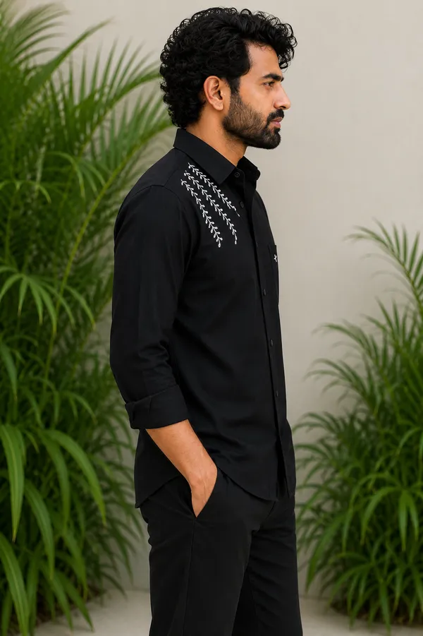 Men’s_Black_Embroidered_Full-Sleeve_Shirt