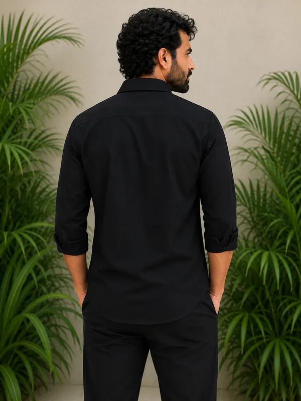 Men’s_Black_Embroidered_Full-Sleeve_Shirt
