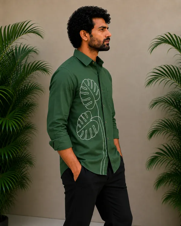 Men’s_Green_Embroidered_Full-Sleeve_Shir