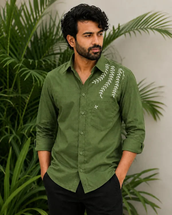 Men’s_Green_Embroidered_Full-Sleeve_Shir