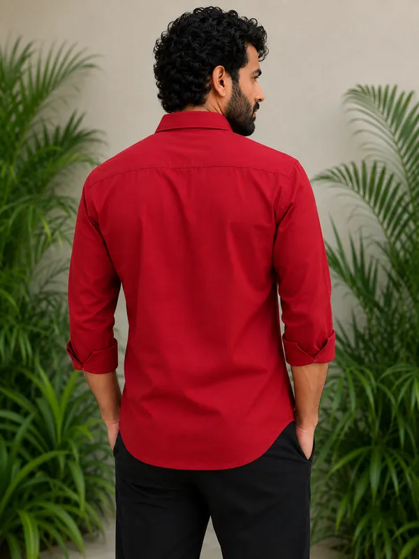 Men’s_Red_Embroidered_Full-Sleeve_Shir