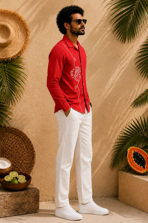 Men’s_Red_Embroidered_Full-Sleeve_Shir