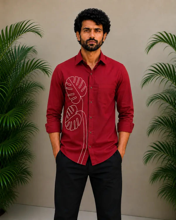 Men’s_Red_Embroidered_Full-Sleeve_Shir