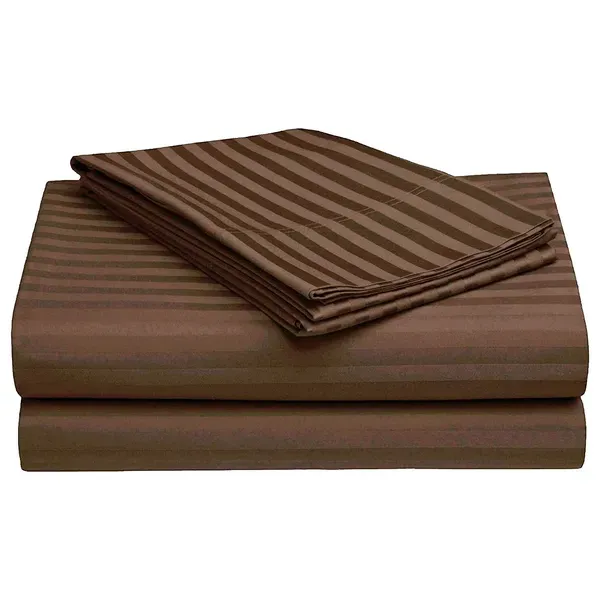 Brown_Striped_Lining_Double_Bed_Bedsheet