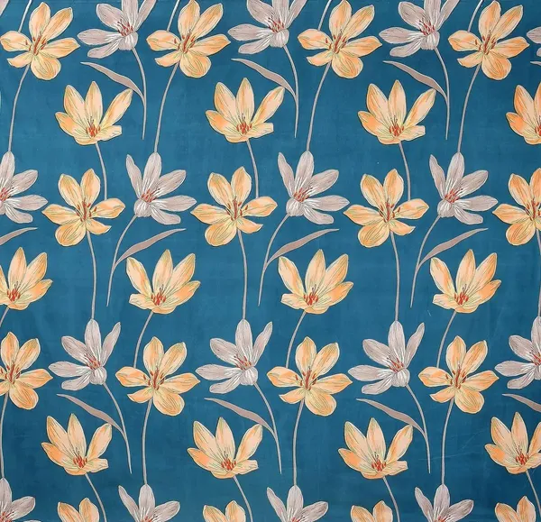 Blue_Cotton_Double_Flat_220_Tc_Floral_Pack_Of_1_Bedsheet__2_Pillow_Covers