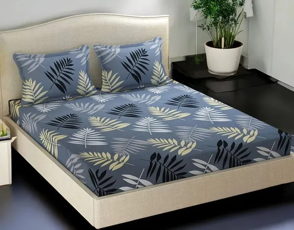 Grey_And_Multicolor_Cotton_Double_Flat_220_Tc_Floral_Pack_Of_2_Bedsheet_4_Pillow_Covers_Combo