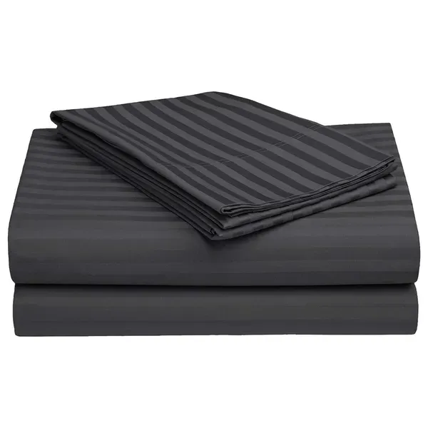 Grey_Striped_Lining__220_TC_Pack_Of_1_Bedsheet__2_Pillow_Covers