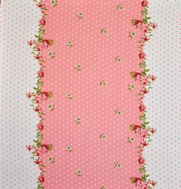 220TC_Supersoft_Cotton_Flat_Bedsheet_For_Single_Bed_With_One_Pillow_Cover_-_Pink_Polka_(60*90_Inches)