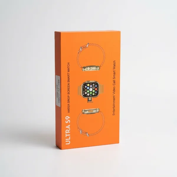 Ultra_S9_Smartwatch_With_Multiple_Straps_Golden_32Gb_+_256Gb