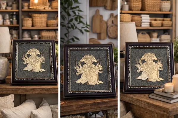 Panchmukhi_Hanuman_Pyrite_Frame