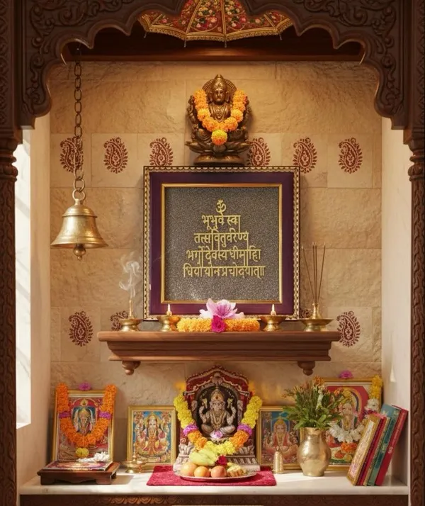 Gayatri_Mantra_Pyrite_Frame