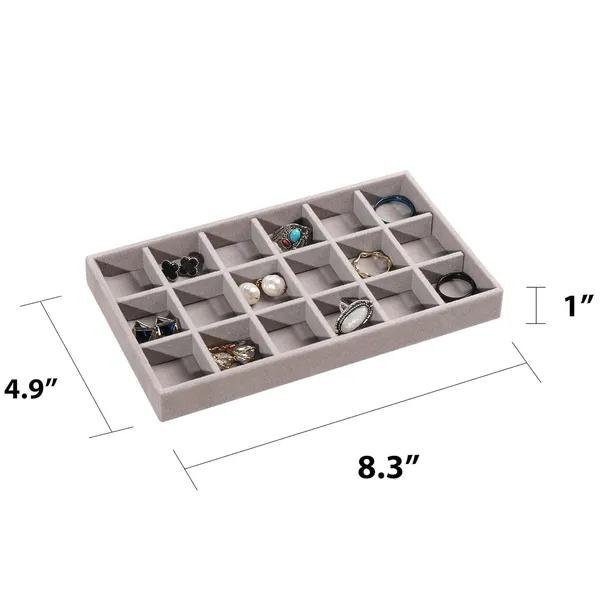 Grey_Jewelry_Organizer_Tray,_4_Pcs_Stackable_Velvet_Jewelry_Organizer_For_Drawer,_Jewelry_Storage