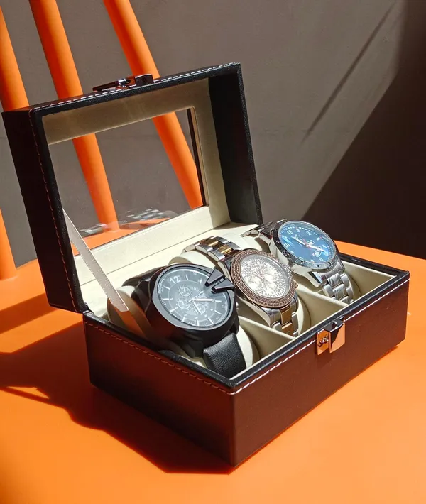 Black_Watch_Box_Organizer_Display_Case_For_Men_And_Women_With_Multiple_Compartments_Pu_Leather_Storage_For_Wristwatches_Jewelry_Travel_Home_Use_Elegant_And_Durable__3_Slot_Watch_Holder