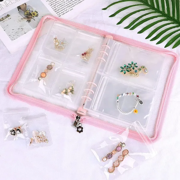 Pink_Transparent_Jewelry_Storage_Book,_Anti_Oxidation_Jewelry_Storage_Organizer_Bag_With_60_Pockets_For_Bracelets_Necklace_Rings