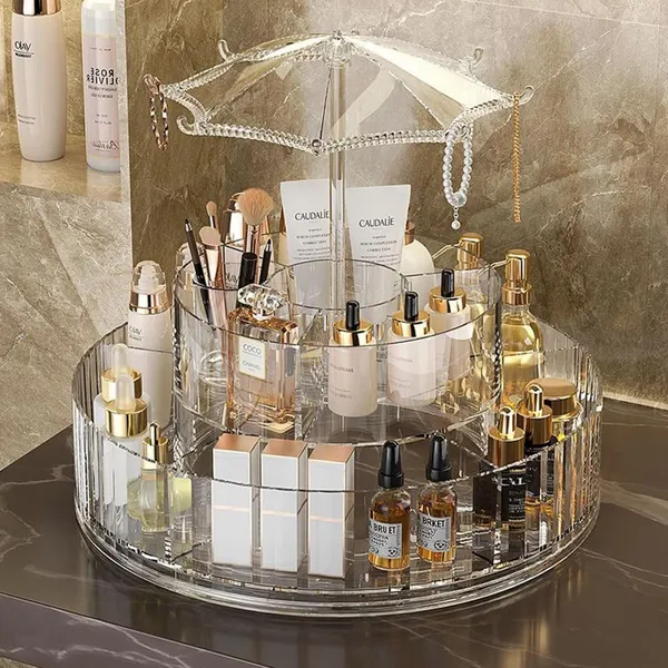 Gold_360_Rotating_Umbrella_Makeup_Organizer_2_Tier_Adjustable_Skincare_Carousel,_Large_Capacity_Cosmetic_Rack,_Spinning_Vanity_Holder_For_Perfumes,_Lipsticks_And_Toiletries,_Dust_Proof_Cover
