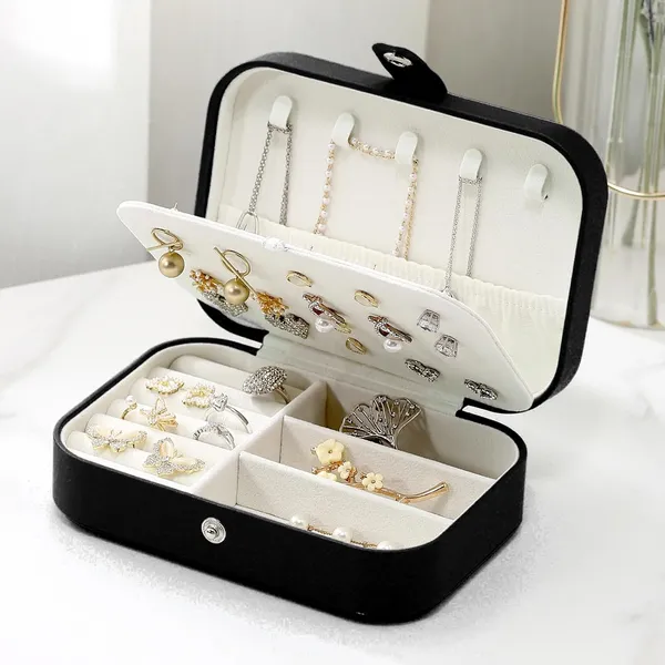 Black_Pu_Leather_Jewellery_Box_For_Women_Compact_Travel_Organizer_With_Ring,_Earring_And_Necklace_Storage_Compartments_Portable_Jewellery_Organizer_For_Women