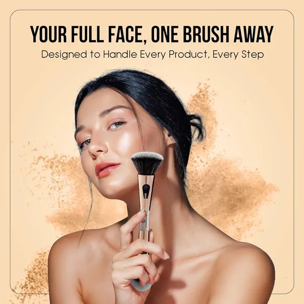 White_And_Black_4_In_1_Makeup_Brush_Set_All_In_One_Travel_Essential_With_Powder_/_Blush,_Foundation,_Blending_And_Eyeshadow_Brushes_Compact_And_Small