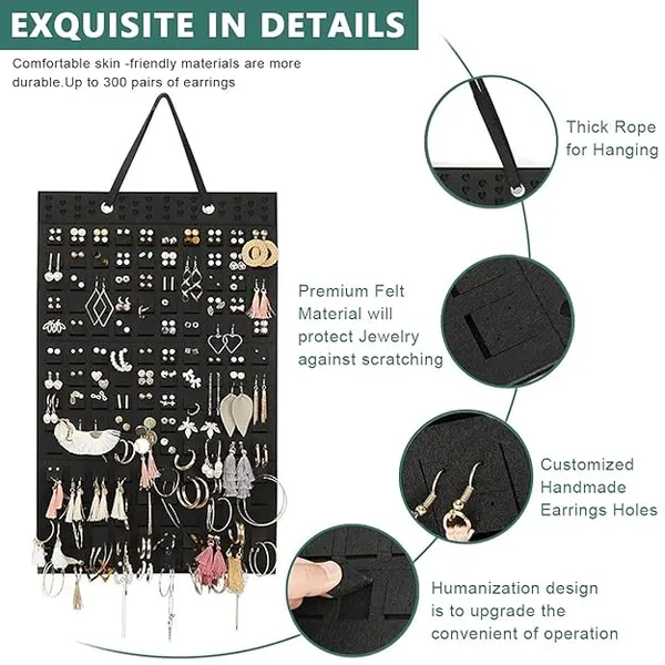 Black_Wall_Hanging_Earring_Organizer_Storage_Holder_Collection_Home_Decoration_Black_Jewelry_&_Watches_|_Jewelry_Boxes_&_Organizers_|_Jewelry_Boxes