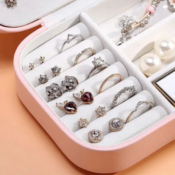 Pink_Travel_Jewellery_Box,_Pu_Leather_Organiser_For_Rings,_Necklaces,_Earrings