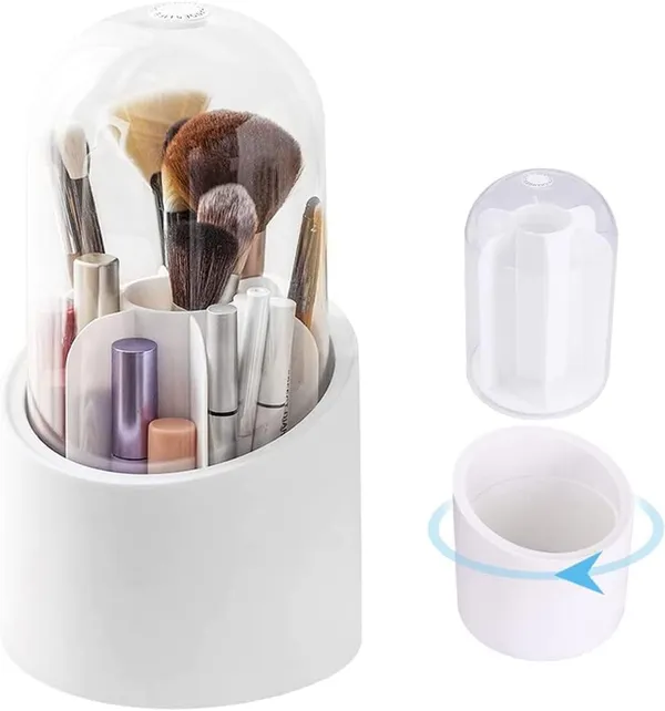 White_Makeup_Organizer_Holder,_Makeup_Brushes_With_Lid,_Organizer_And_Storage_Organizer_And_Storage_360_Rotating_Stacking_Storage_Multifunctional_Desk_Pen_Holder