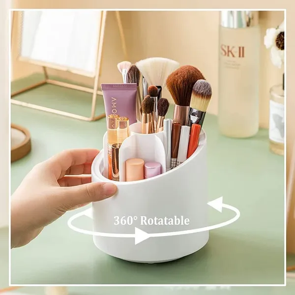White_Makeup_Organizer_Holder,_Makeup_Brushes_With_Lid,_Organizer_And_Storage_Organizer_And_Storage_360_Rotating_Stacking_Storage_Multifunctional_Desk_Pen_Holder