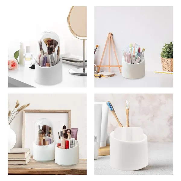 White_Makeup_Organizer_Holder,_Makeup_Brushes_With_Lid,_Organizer_And_Storage_Organizer_And_Storage_360_Rotating_Stacking_Storage_Multifunctional_Desk_Pen_Holder