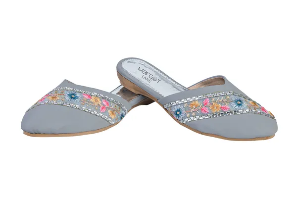 The_Marjaan_[Grey_Synthetic_Leather_Embroidered_Mules_For_Women]