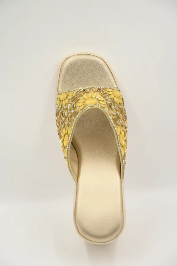 The_Billauri_Gauhar_[Rosegold_Block_Heel_Crystal_Sandals]