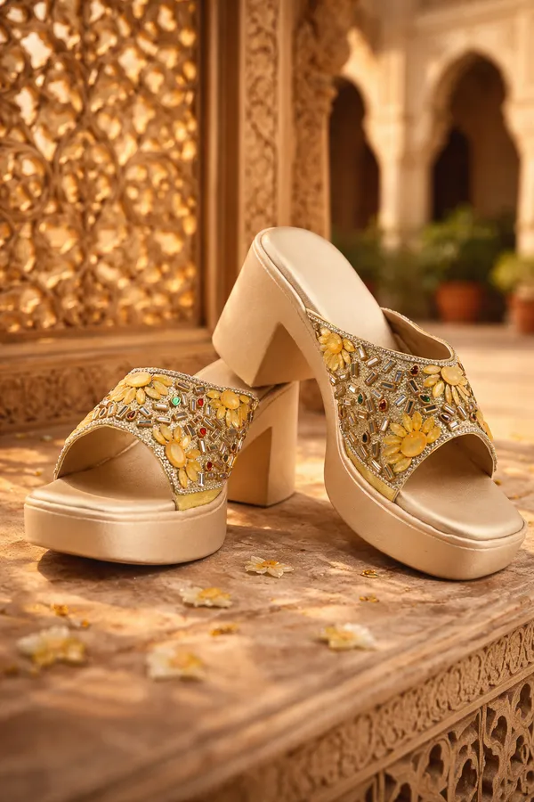 The_Billauri_Gauhar_[Rosegold_Block_Heel_Crystal_Sandals]