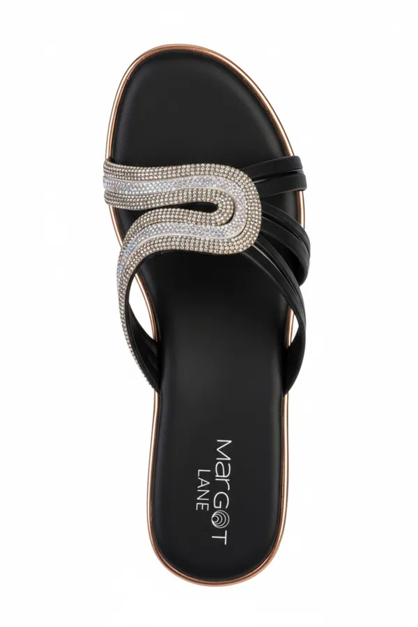 Black_Synthetic_Leather_Embellished_Wedge_Slip_Ons_For_Women